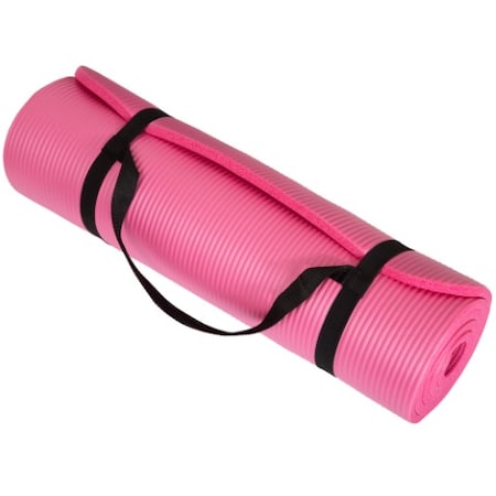 Extra Thick Yoga Mat, Non-Slip Comfort Foam, Durable Exercise Mat For Fitness, Pilates (Pink)